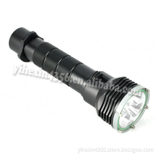 Boruit EFL0733 Magnetic Rotating Switch Waterproof Aluminum Alloy Diving Flashlight